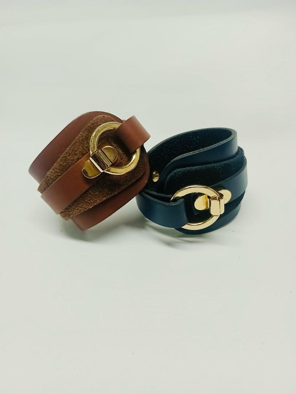 Brazalete 100% cuero. Transferencia bancaria $2600