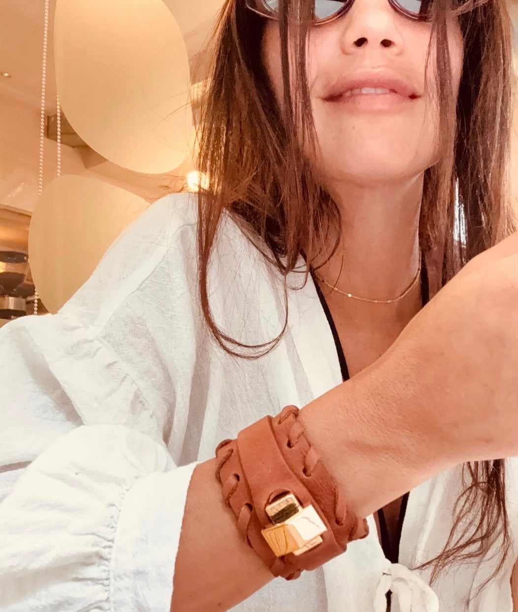 Brazalete 100% cuero. Transferencia bancaria $2650