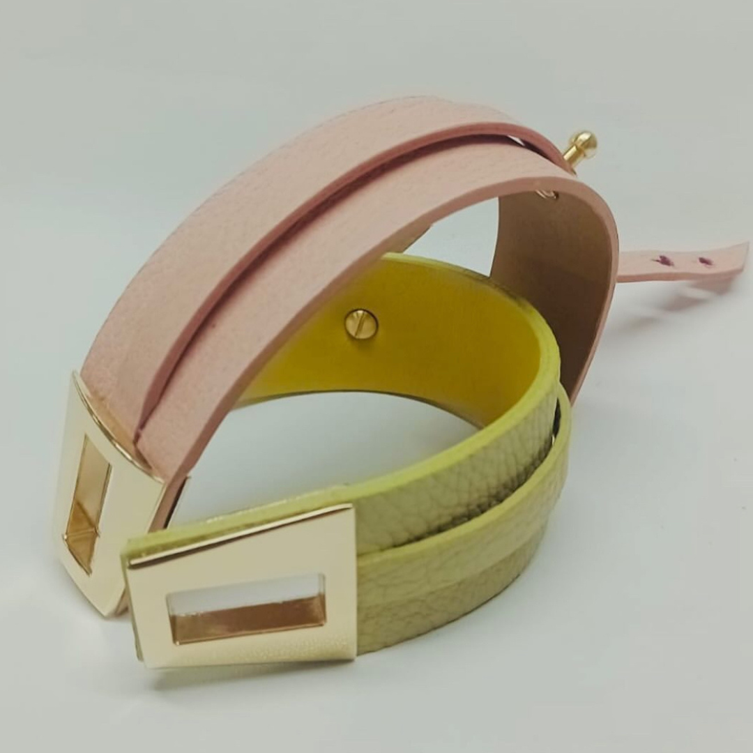 Brazalete 100% cuero. Transferencia bancaria $2500