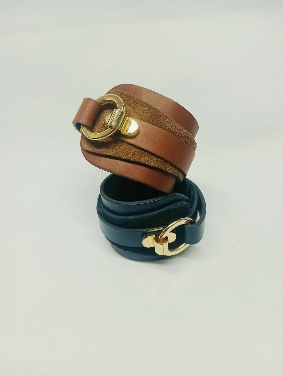 Brazalete 100% cuero. Transferencia bancaria $2600
