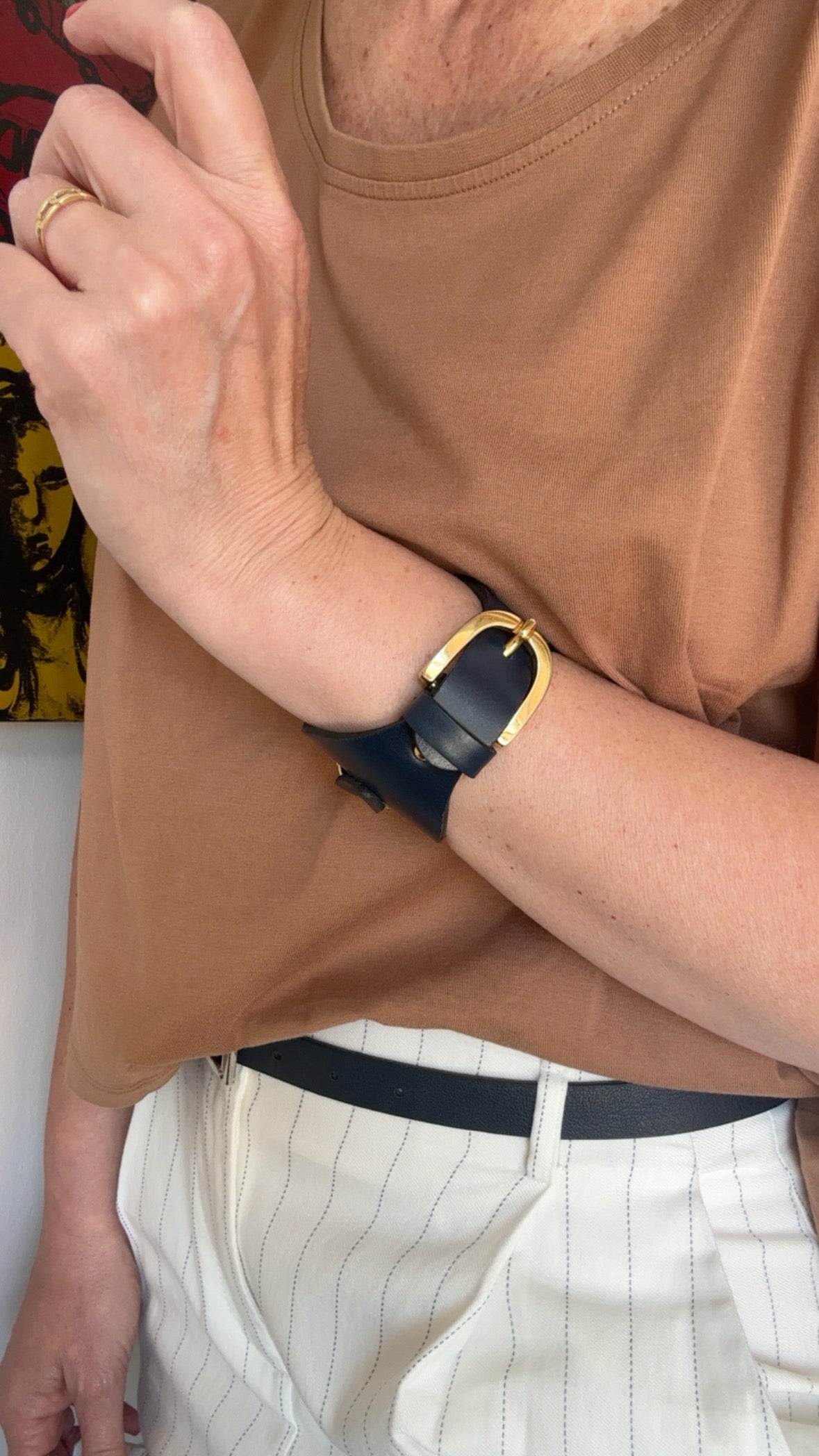 Brazalete 100% cuero. Transferencia bancaria $2650