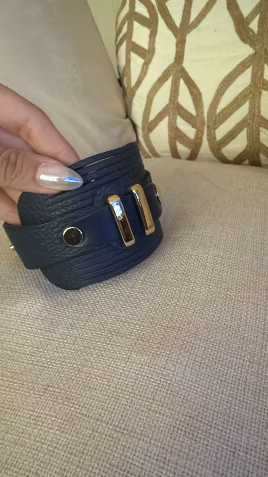 Brazalete 100% cuero. Transferencia bancaria $2650