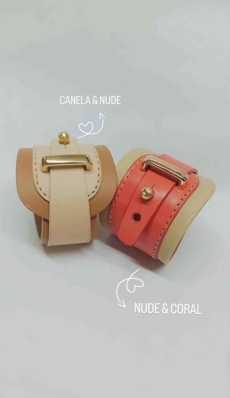 Brazalete 100% cuero. Transferencia bancaria $2550