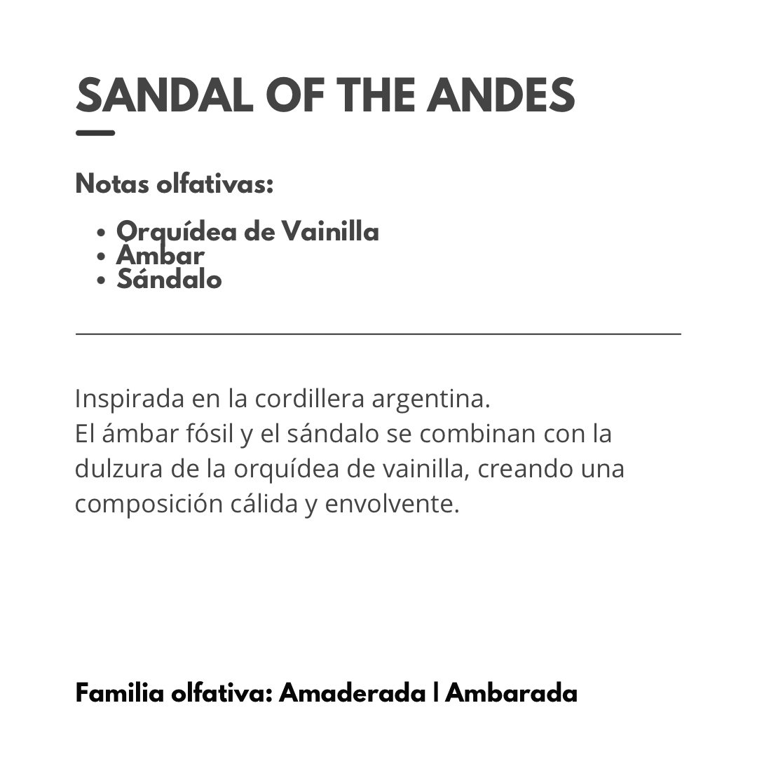 Difusor de Varillas Sandal of the Andes 250ml. (Transf. bancaria $ 1150)