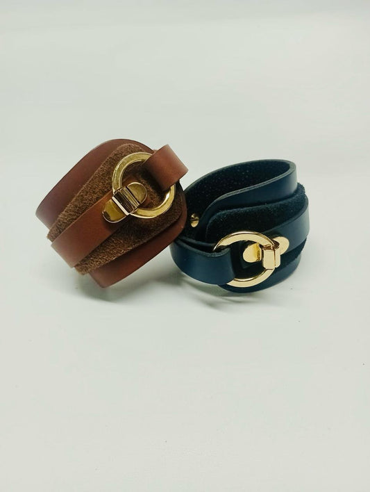 Brazalete 100% cuero. Transferencia bancaria $2600