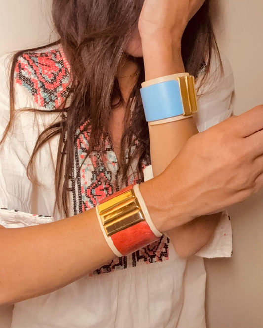 Brazalete 100% cuero. Transferencia bancaria $2600