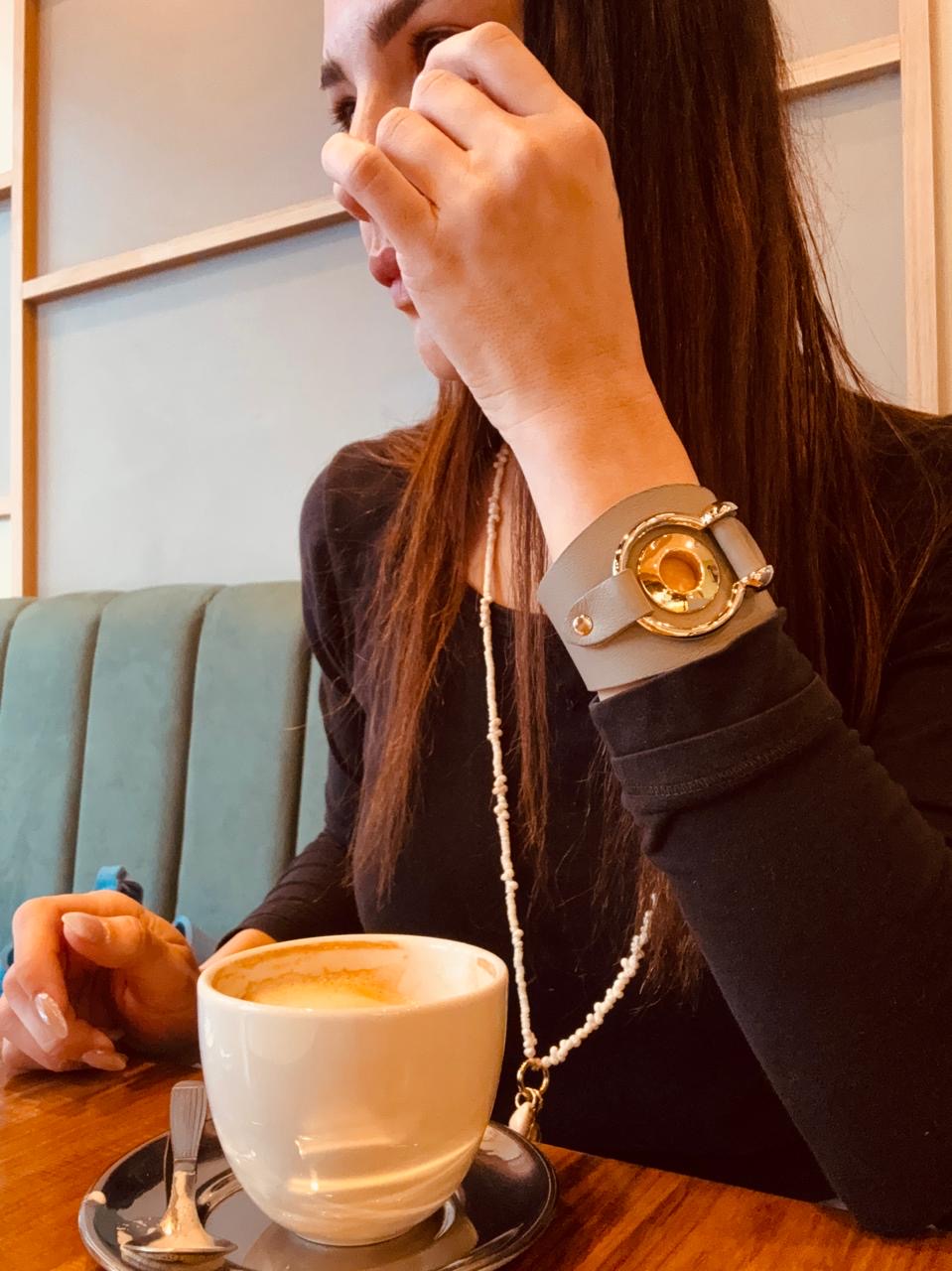 Brazalete 100% cuero. Transferencia bancaria $2650