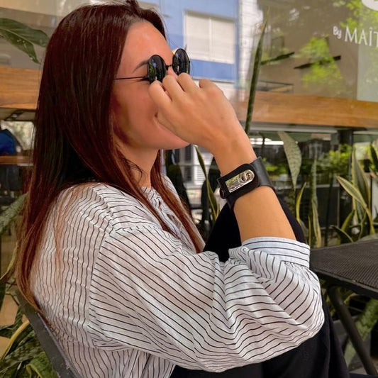 Brazalete 100% cuero. Transferencia bancaria $2550