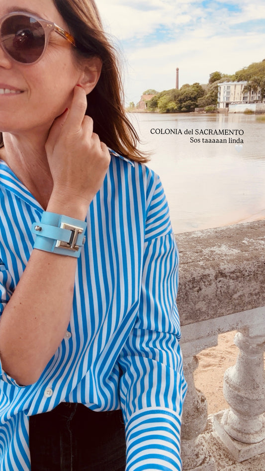 Brazalete 100% cuero. Transferencia bancaria $2650