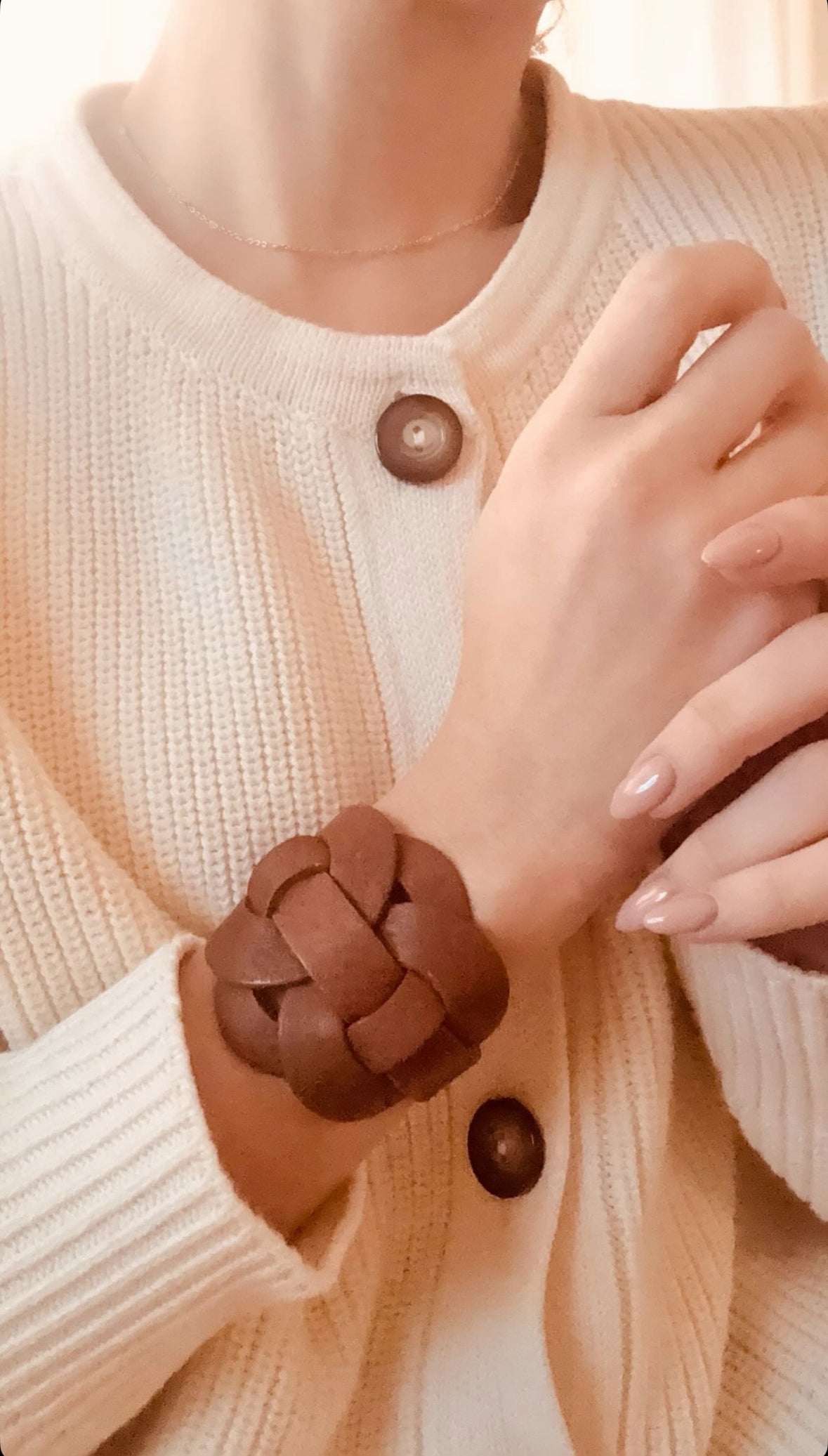 Brazalete 100% cuero. Transferencia bancaria $2500