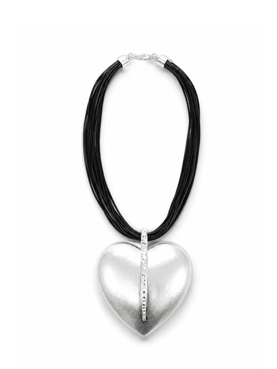 Corazón color plata