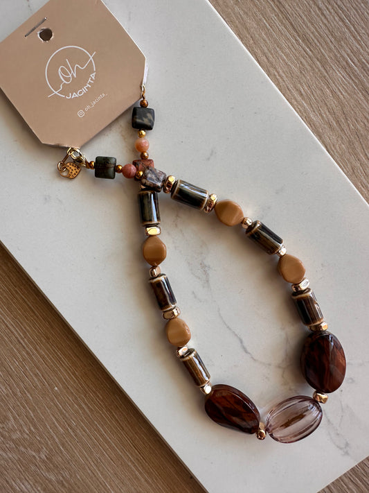 𝗧𝗥𝗔𝗡𝗦𝗙. 𝗕𝗔𝗡𝗖𝗔𝗥𝗜𝗔 $2700 Collar súper bomba! Tonos marrones