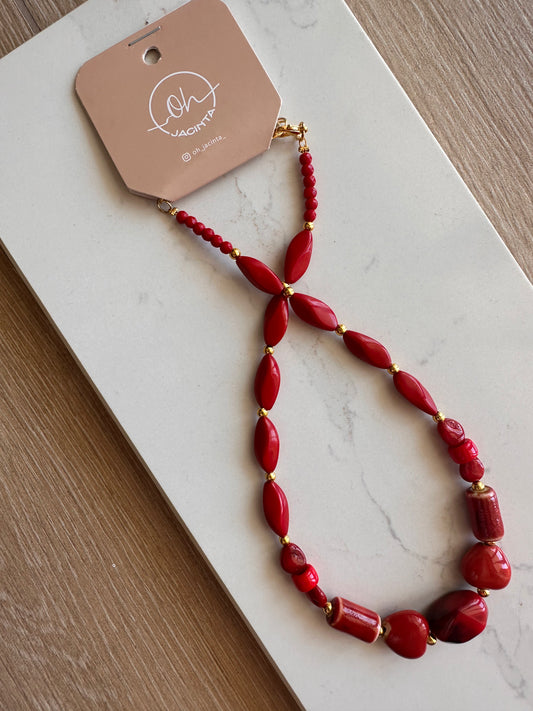 𝗧𝗥𝗔𝗡𝗦𝗙. 𝗕𝗔𝗡𝗖𝗔𝗥𝗜𝗔 $2100 Collar súper bomba! Tonos rojos