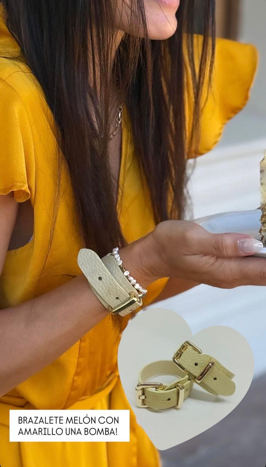 Brazalete 100% cuero. Transferencia bancaria $2450