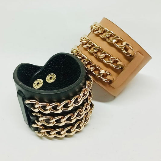 Brazalete 100% cuero. Transferencia bancaria $2400
